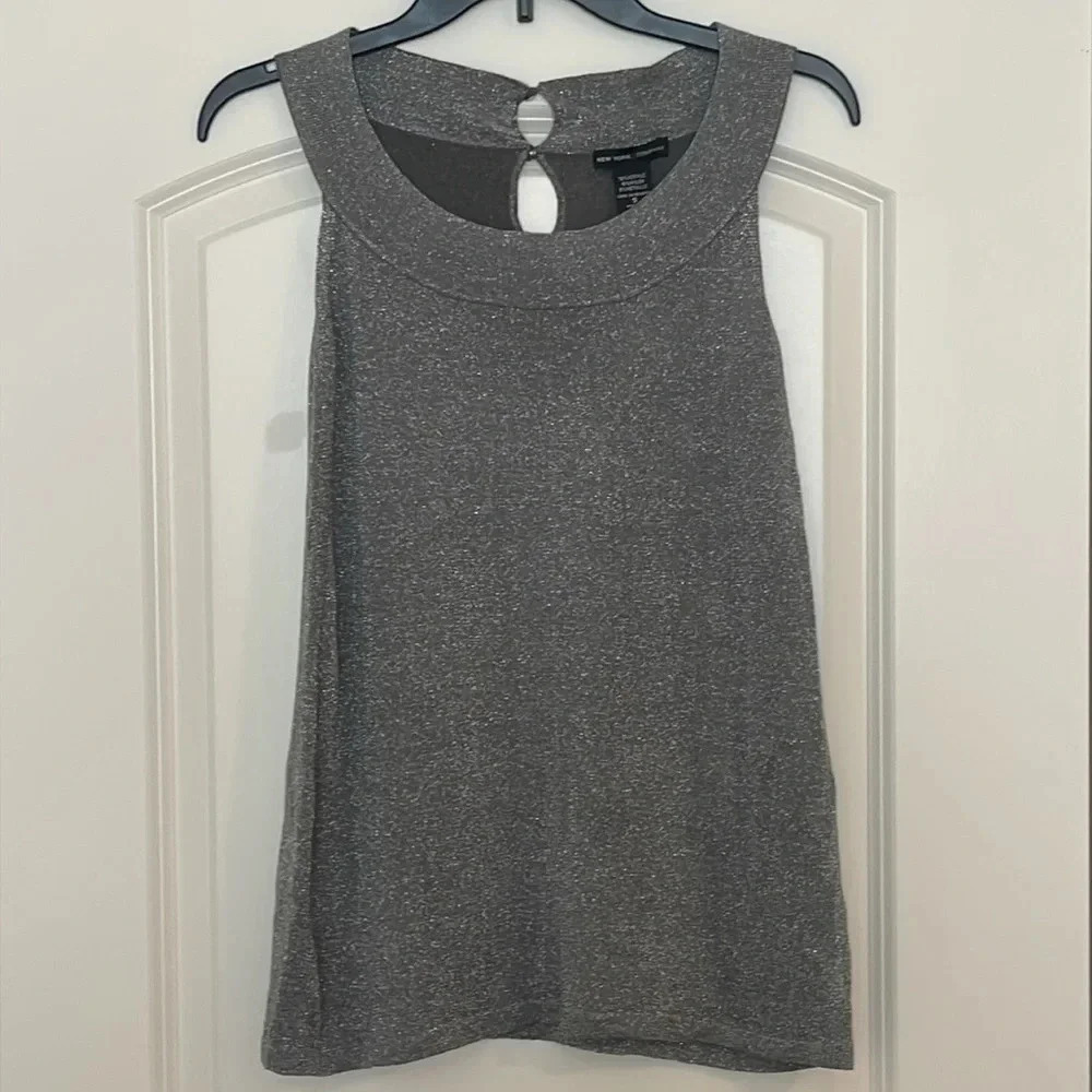 NWT New York & Company Silver Tank Top Size Small NWT